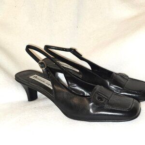 Vintage Etienne Aigner Sling Backs - Black Size 7.5 M